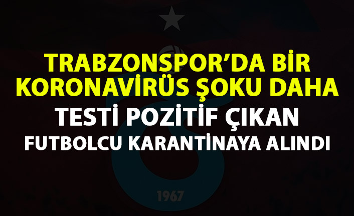 Trabzonspor’da Koronavirüs Şoku: As Bek Oyuncusu Pozitif Çıktı