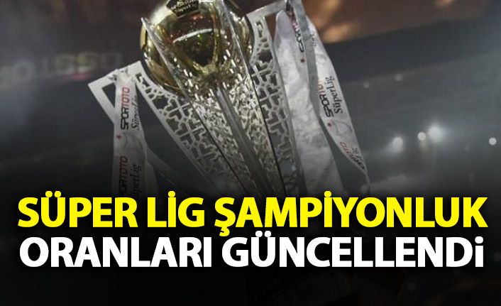 Süper Lig’de şampiyonluk oranları güncellendi: Favoriler eşitlendi