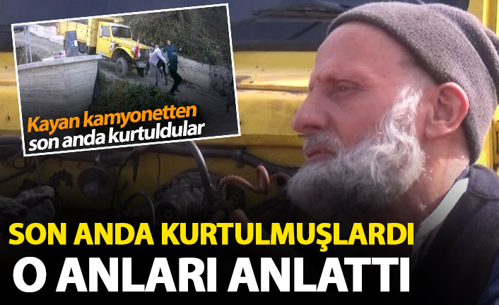Kamyonun altında kalmaktan kurtulanlar o anları anlattı