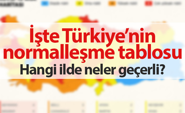 İşte normalleşme tablosu