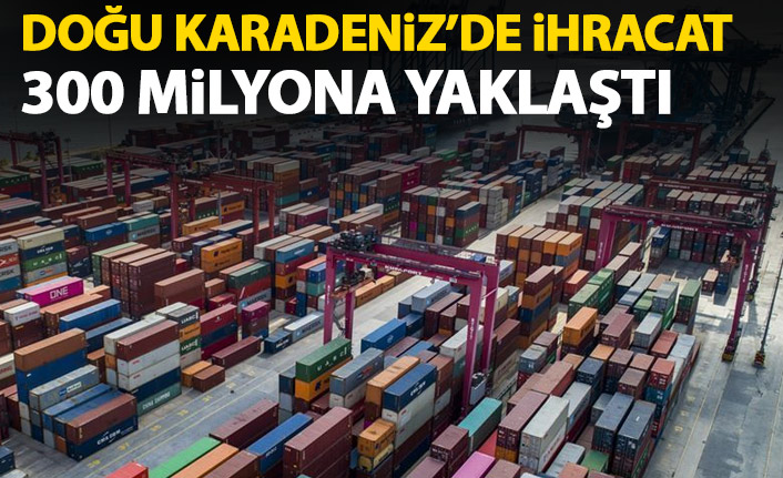Doğu Karadeniz'de ihracat 300 miyona yaklaştı