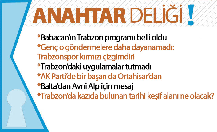 Anahtar Deliği 03.03.2021: Genç: “Trabzonspor Kırmızı Çizgimdir”