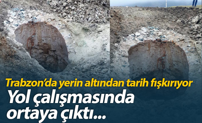 Trabzon'da yerin altından tarih fışkırıyor! Yeni bir kalıntı daha bulundu