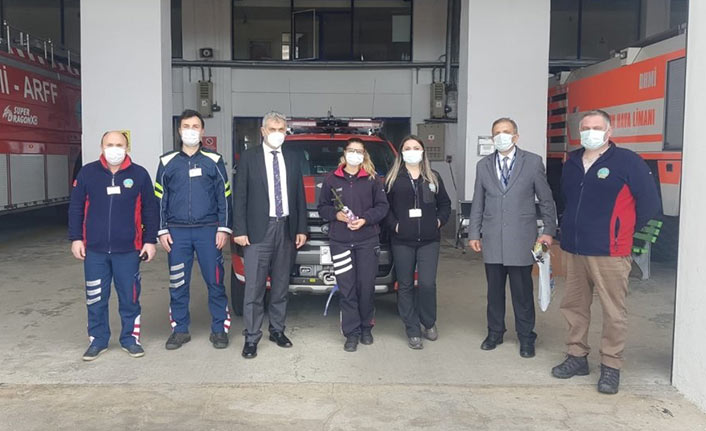 Trabzon Havalimanında Kadınlar günü