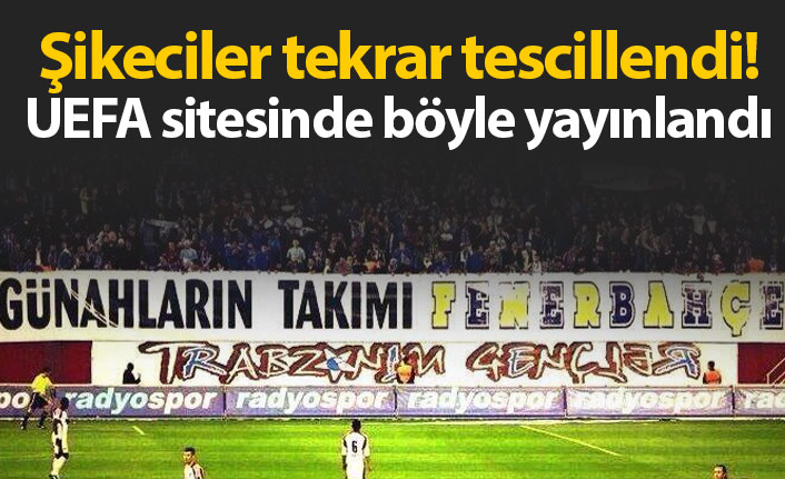 Şikeciler tekrar tescillendi!