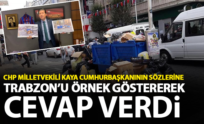 CHP'li Kaya'dan çöp,çamur,çukur sözlerine Trabzon fotoğrafı ile yanıt