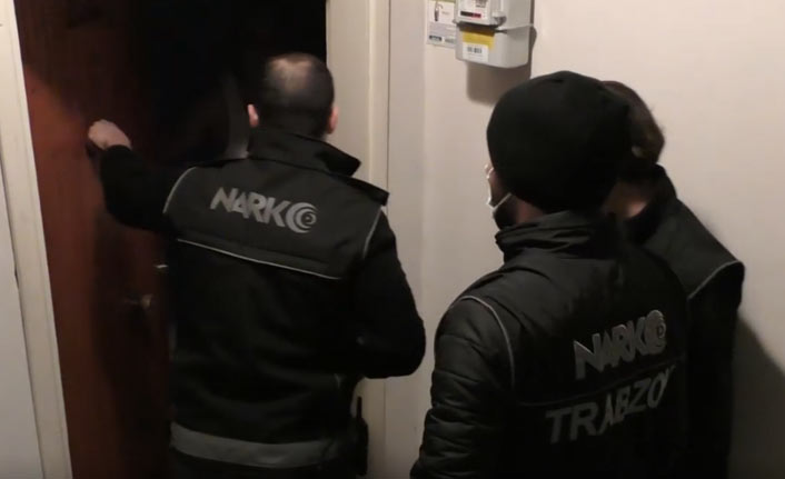 Trabzon’da uyuşturucu operasyonu! 4 adrese eş zamanlı baskın