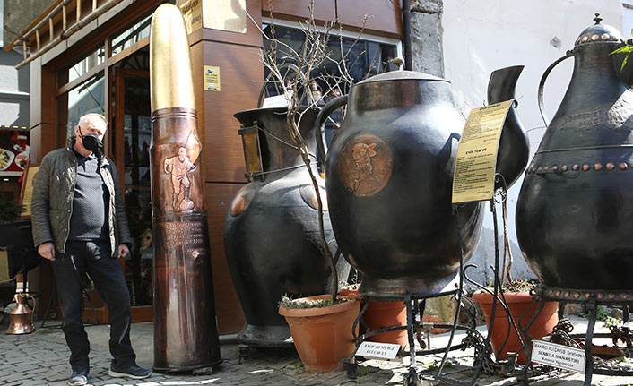 Trabzon'da Seyit Onbaşı anısına yaptı! 2 metre 61 santimetre