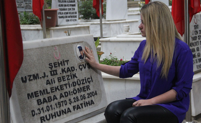 Şehit kızının mesajı duygulandırdı