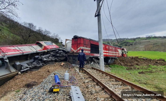 Susurluk'ta 3 vagon raydan çıktı!