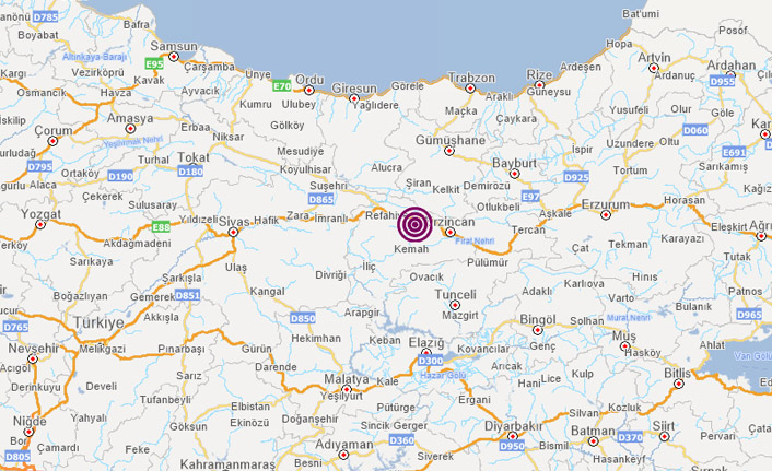 Erzincan'da korkutan deprem