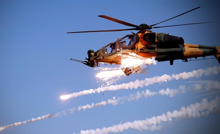 Teröristlere ait hedefler TSK tarafından vuruldu