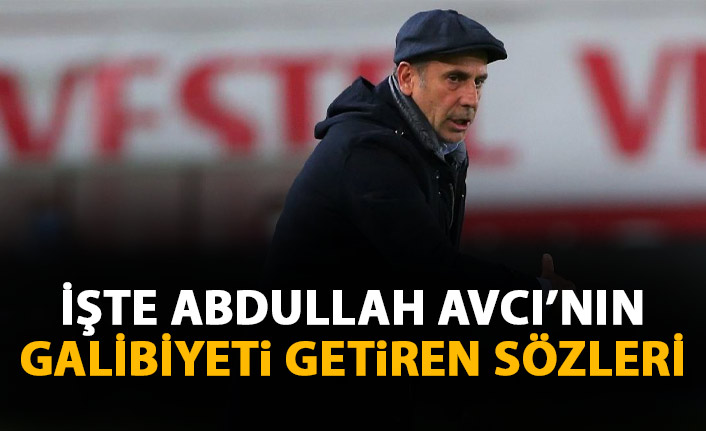 Trabzonspor’da galibiyet bu sözler sonrası geldi!