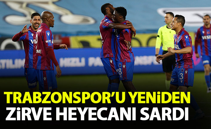 Trabzonspor'u yeniden zirve heyecanı sardı