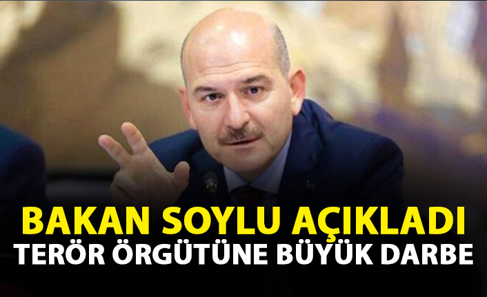 Bakan Soylu açıkladı: PKK'ya darbe!
