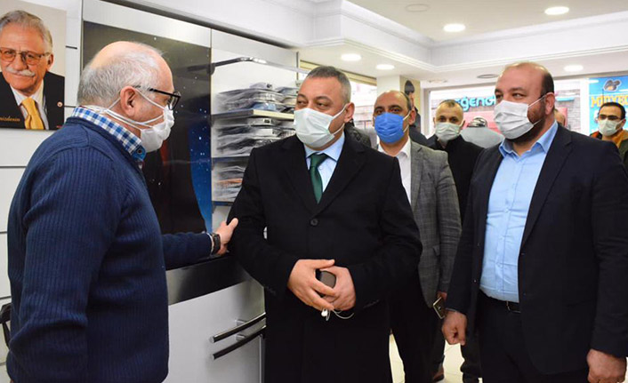 Selahaddin Çebi'den esnaf ziyareti! "Can simidi olacak"