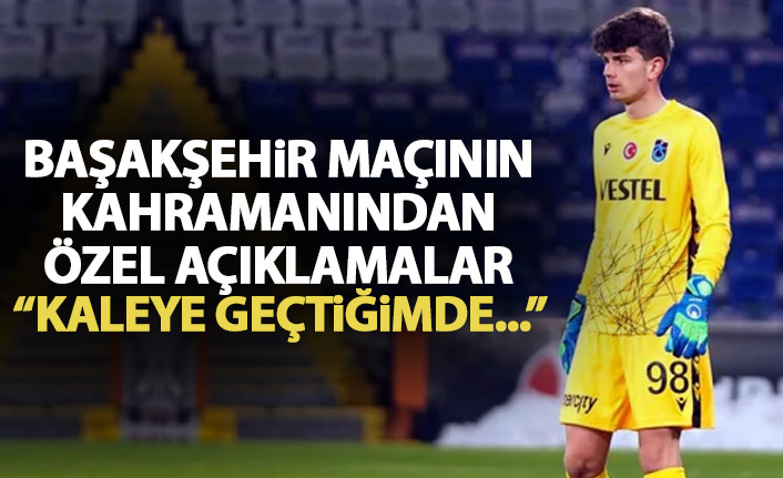 Trabzonspor'un genç kalecisinden samimi cevaplar: Kaleye geçtiğim anda...