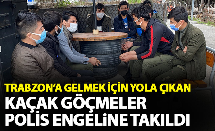 Trabzon için yola çıkmışlardı! Polis engeline takıldılar