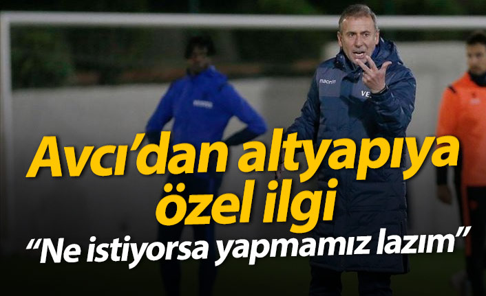 Avcı'dan altyapıya özel ilgi