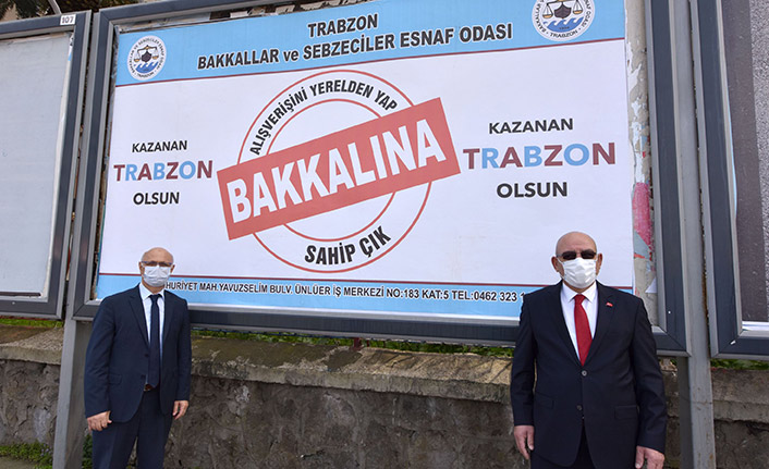 Trabzon'da "Alışverişini yerelden yap, bakkalına sahip çık" çağrısı