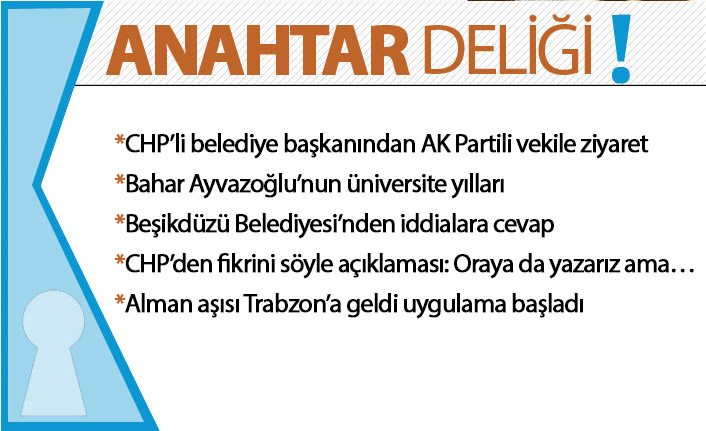 Anahtar Deliği 03.04.2021 CHP’li Ramis Uzun’dan AK Partili Muhammet Balta’ya ziyaret