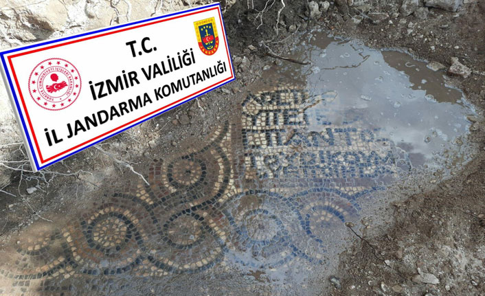 Kaçak kazıdan 1500 yıllık mozaik çıktı!