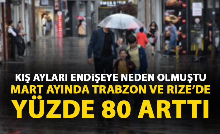 Karadeniz mart ayında yağışa doydu! Trabzon ve Rize...