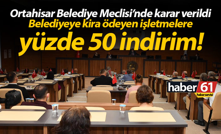 Belediyeye kira ödeyen işletmelere yüzde 50 indirim!