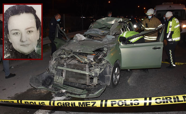 Otomobil hurdaya döndü, navigasyon komut vermeye devam etti