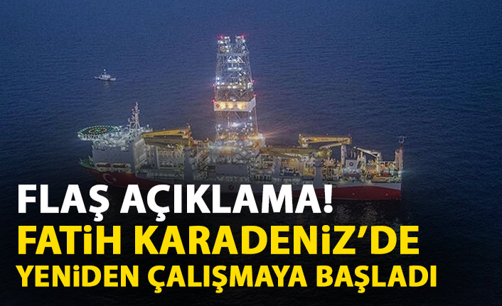 Karadeniz'de sondaj yeniden başladı