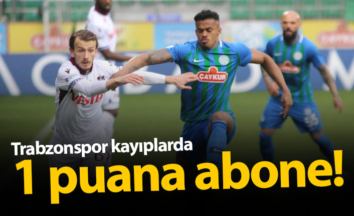 Trabzonspor 1 puana abone!
