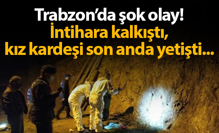 Kendini ağaca astı, kız kardeşi son anda yetişti...