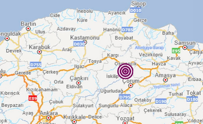 Çorum'da 4.2 büyüklüğünde deprem