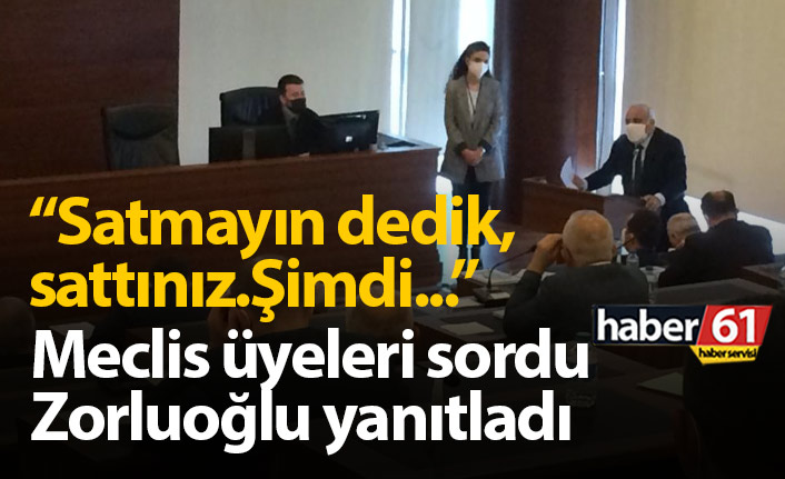 Meclis üyeleri sordu Zorluoğlu yanıtladı