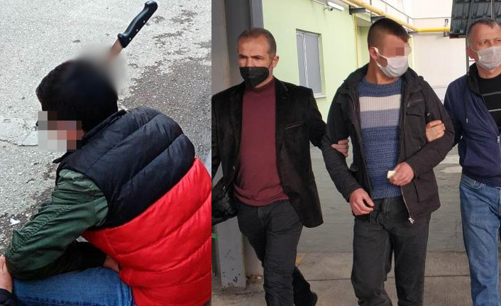 Kavga ettiği gencin kafasına bıçak sapladı