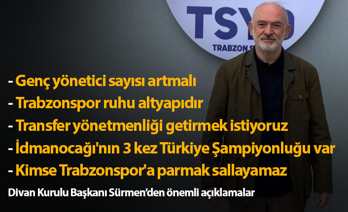 "Kimse Trabzonspor'a parmak sallayamaz"