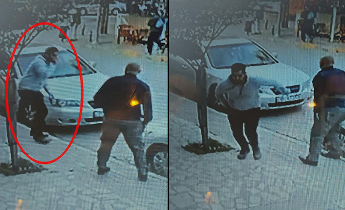 Taksisi kaçırılan şoför önce çayını bitirdi sonra aracın peşine düştü