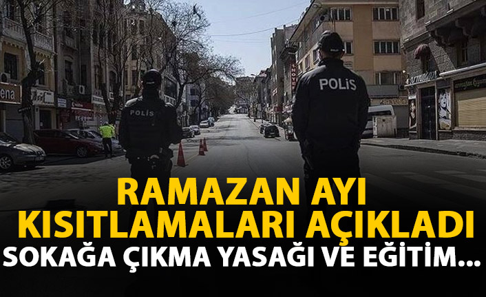 Cumhurbaşkanı Erdoğan Ramazan kısıtlamalarını açıkladı