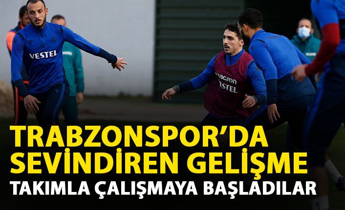 Trabzonspor'da durumları merak ediliyordu! Antrenmana katıldılar