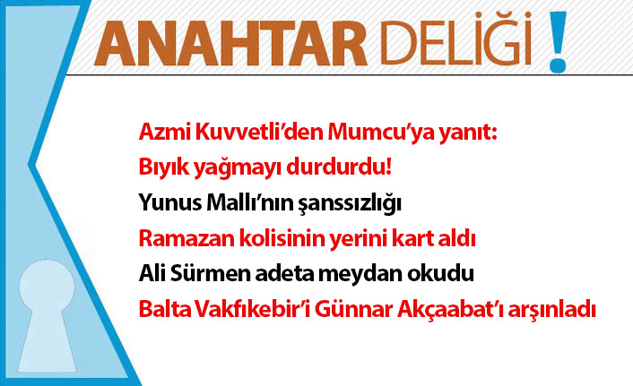 Anahtar Deliği 14.04.2021