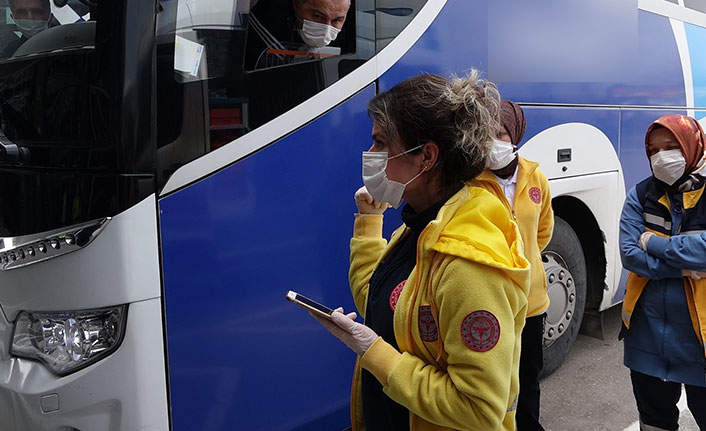 Yolcu otobüsünde pozitif yolcu paniği