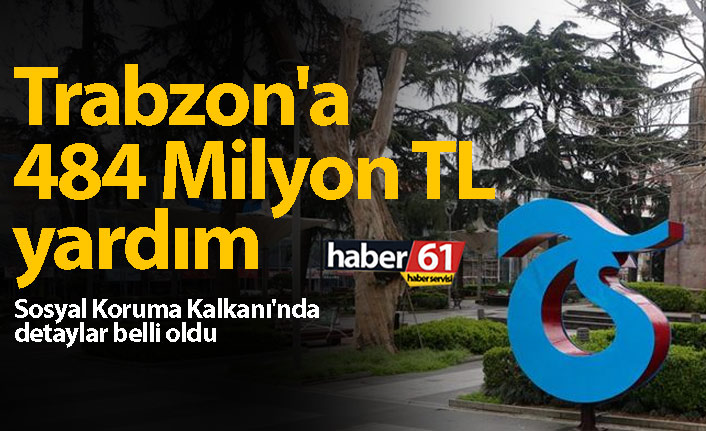 Trabzon'a 484 Milyon TL yardım