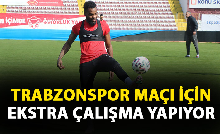 Hatayspor'un yıldızı Trabzonspor maçı için ekstra çalışıyor