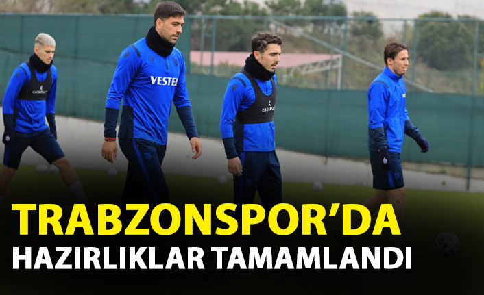 Trabzonspor, Hatayspor maçı hazırlıklarını Mehmet Ali Yılmaz Tesisleri’nde tamamladı