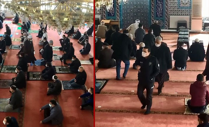 Karantinada olması gerekirken cuma namazında yakalandı