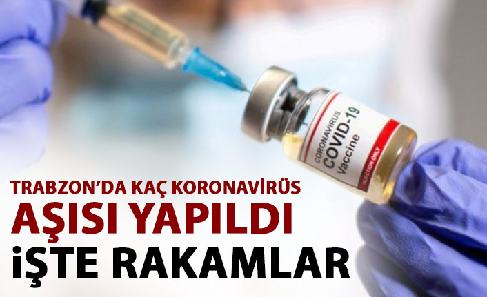 Trabzon'da kaç koronavirüs aşısı yapıldı?