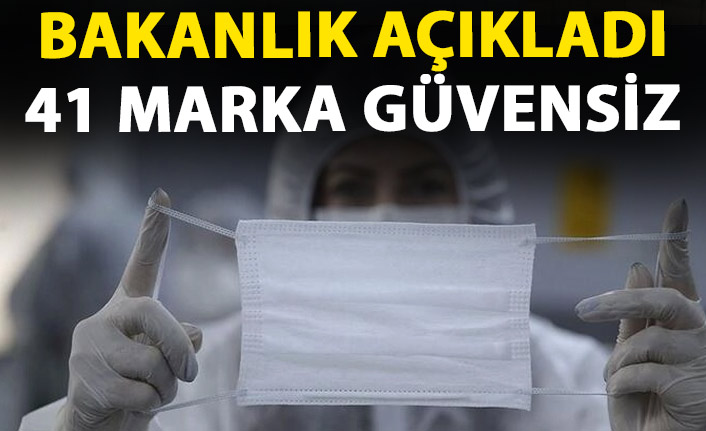 41 maske markası güvensiz çıktı