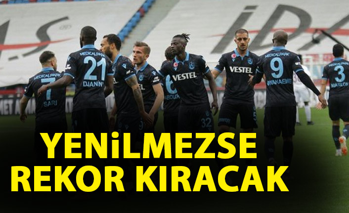 Trabzonspor yenilmezse rekor kıracak