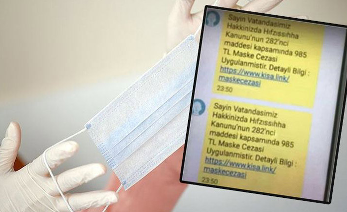 Sahte maske cezası mesajıyla dolandırdılar