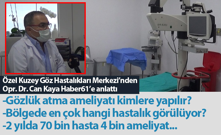 Gözlük atma ameliyatı kimlere yapılır? Bölgede en çok hangi göz hastalığı görülüyor?